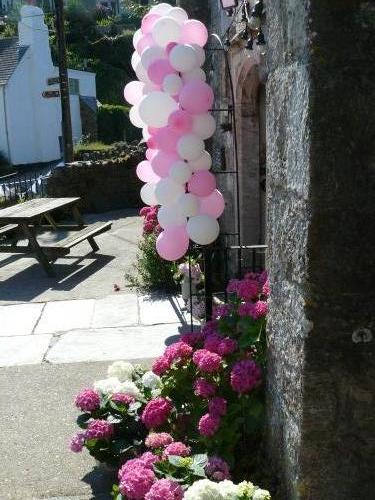 (168) Main hall entrance decorated for wedding image
